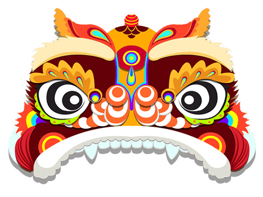 狮子头手绘卡通PNG透明图片，高清素材，创意无限，下载即用！