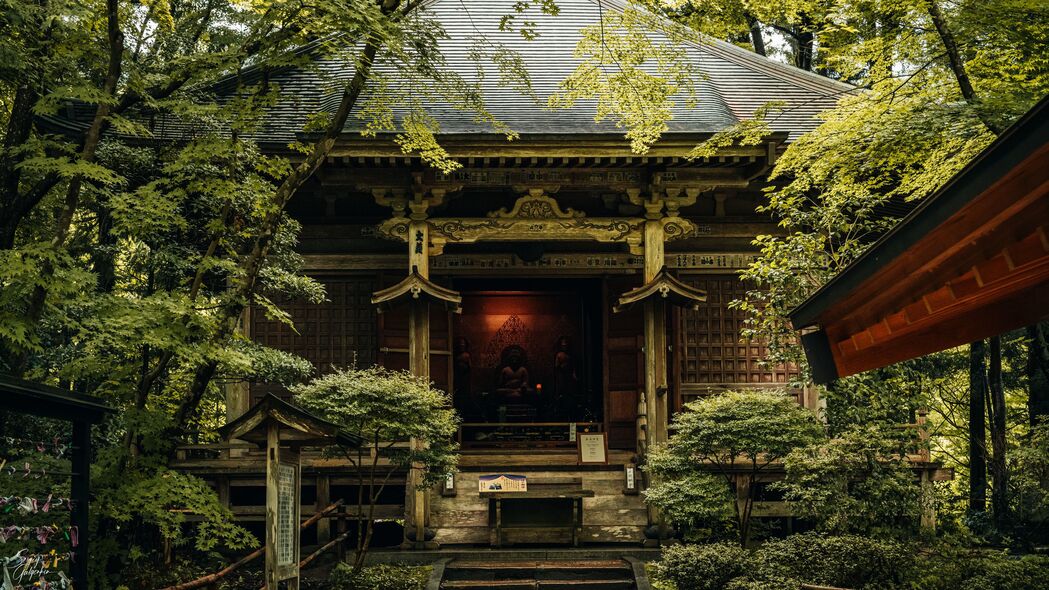 寺庙建筑之美，日本风情4K壁纸，高清3840x2160背景图片下载