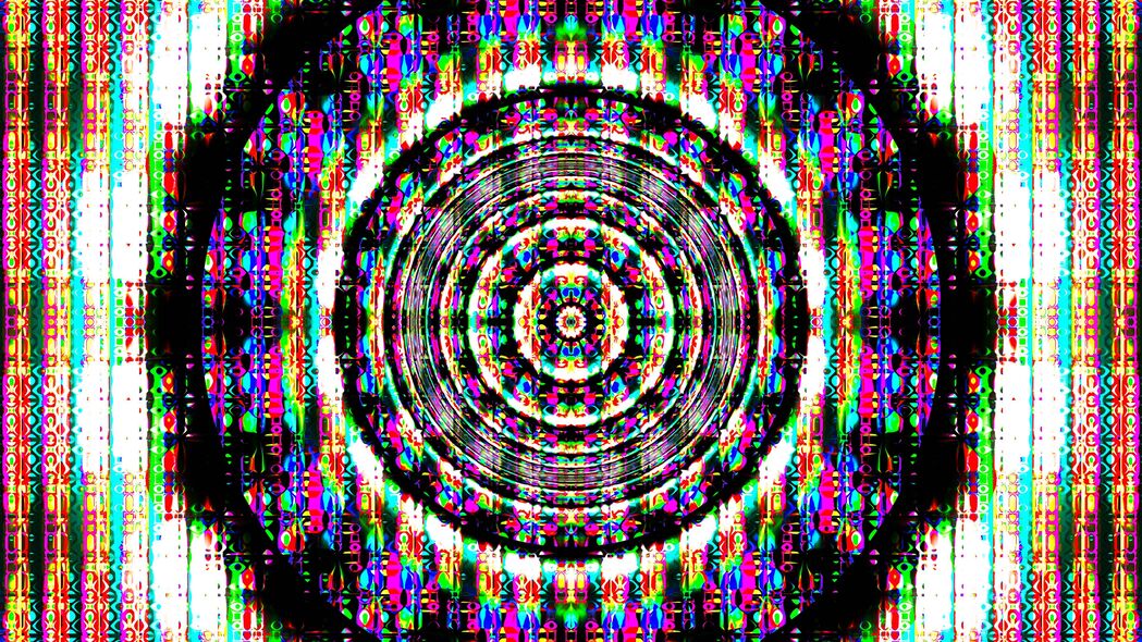 圆形图案抽象艺术，4K高清背景壁纸3840x2160，免费下载