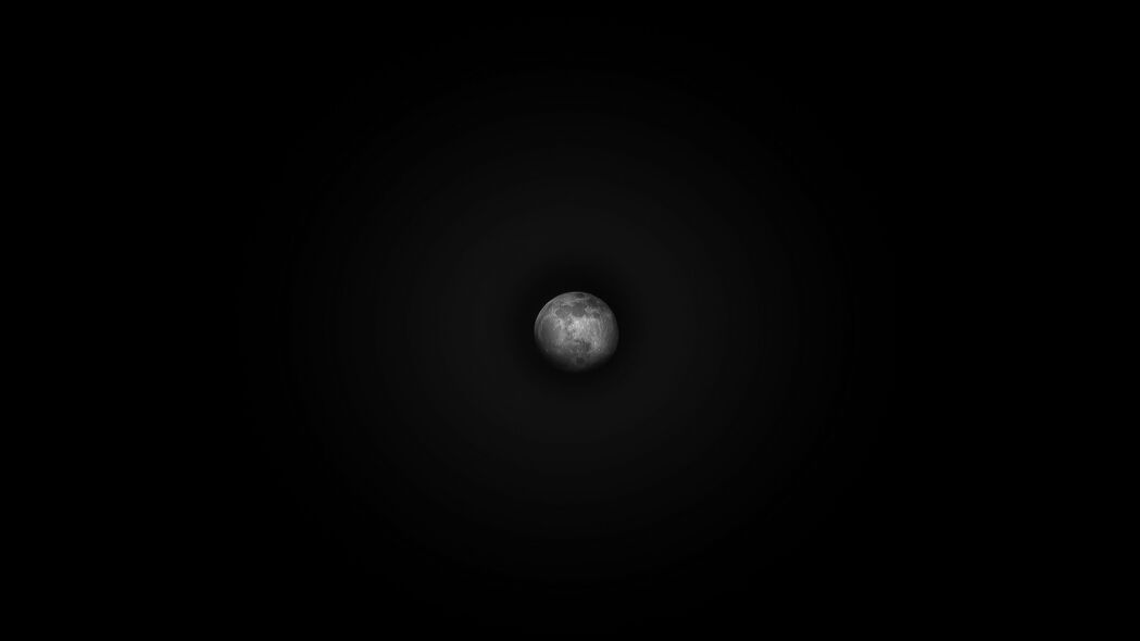 高清4K壁纸，夜间天空，行星点缀，月亮映黑幕，3840x2160超清下载