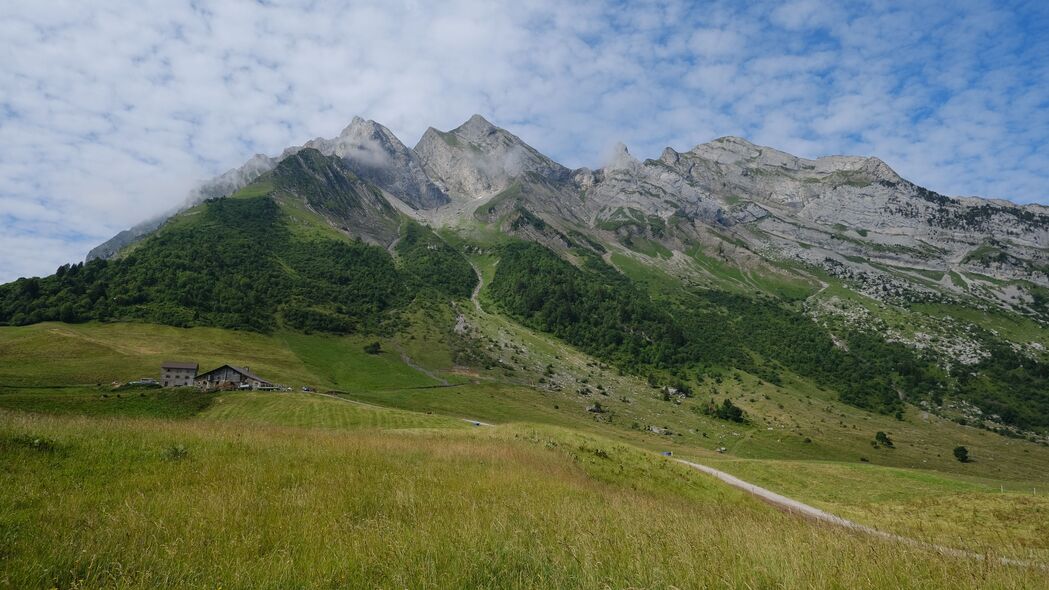 山脉浮雕，自然山谷美景，4K超清壁纸3840x2160，高清风景图片下载