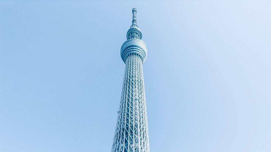 东京天树，震撼塔建筑4K壁纸，3840x2160高清下载，领略日本都市风情