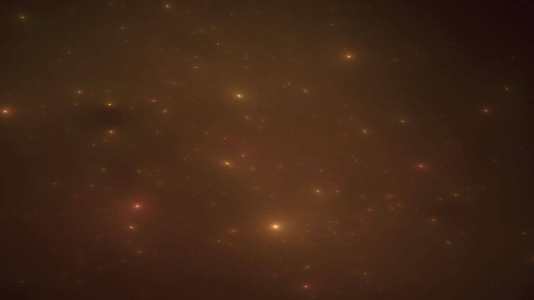 4K高清壁纸，星星圆点发光抽象设计，棕色背景图片，3840x2160免费下载
