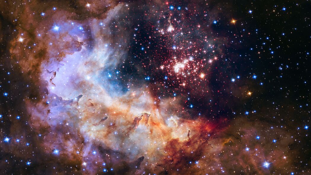 璀璨星空4K壁纸，高清辉光背景，3840x2160分辨率，免费下载星星空间美图
