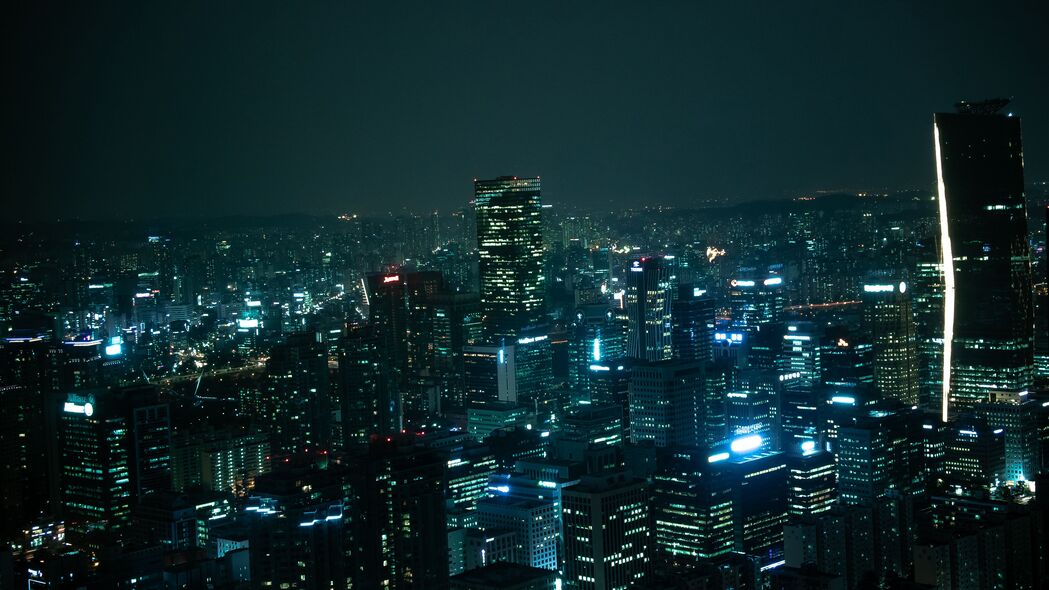 城市夜景璀璨摩天楼，4K超清壁纸，3840x2160高清下载