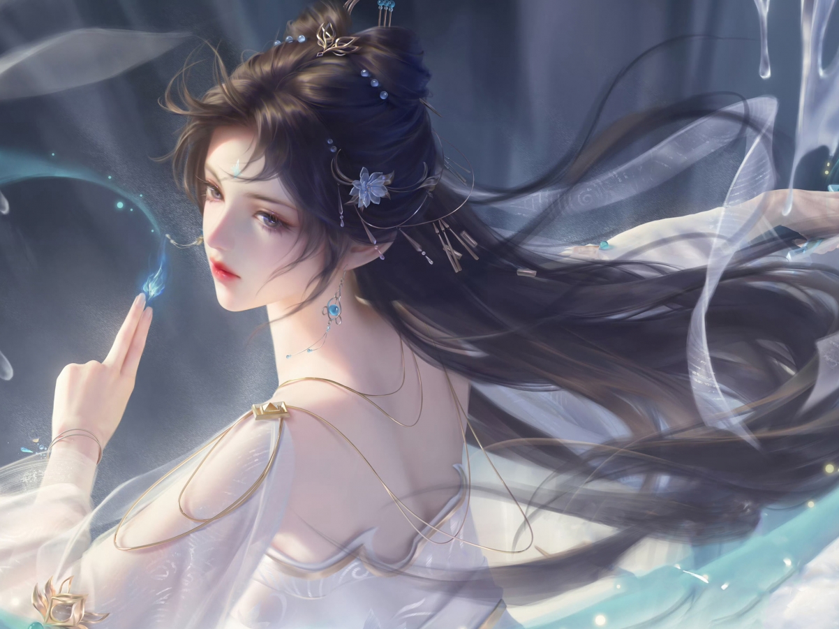 完美世界清漪同人，绝美平板壁纸，高清2732x2048，唯美美女图片下载
