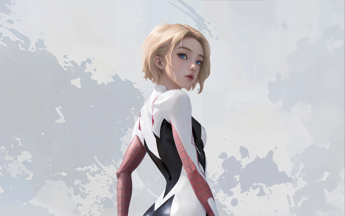 女蜘蛛侠4K超清壁纸，动漫风格，高清3840x2400，免费下载