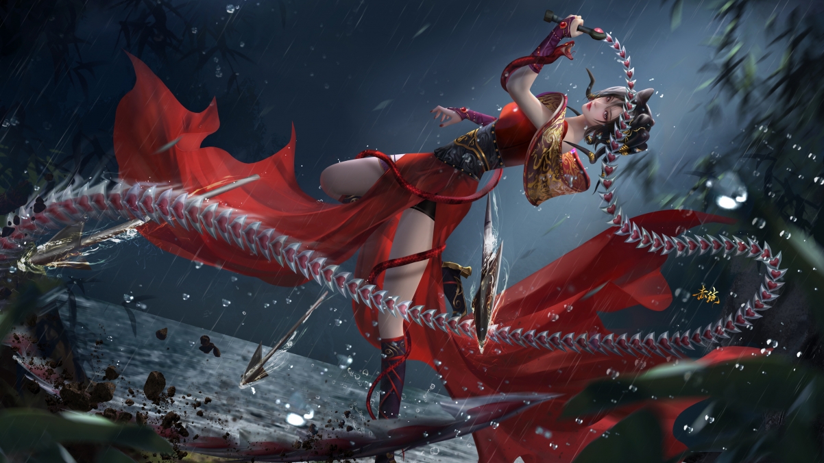 完美世界赤练女侠，绝美4K动漫壁纸，3840x2160高清下载