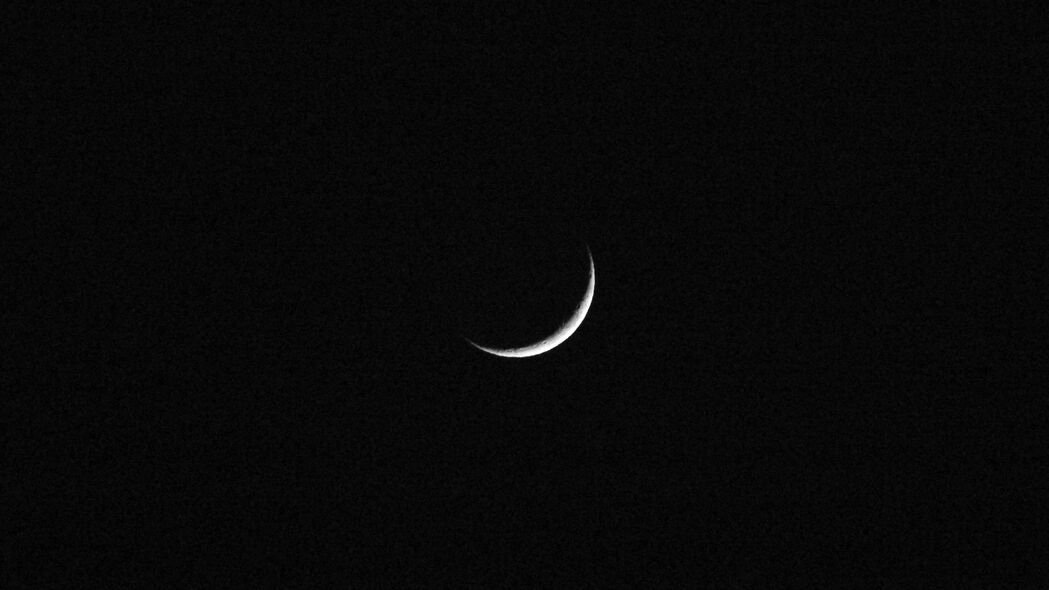 夜晚月亮之黑暗极简，高清4K壁纸3840x2160，免费下载