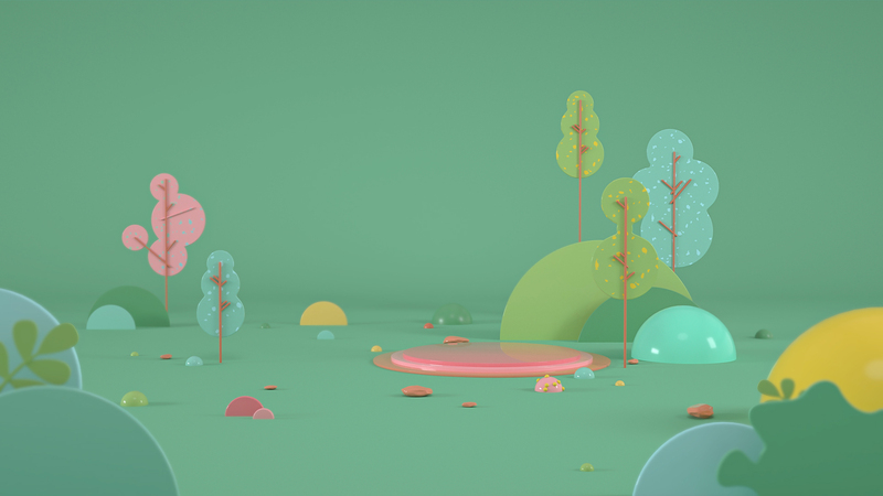 C4D手绘卡通插画，高清JPG图片素材下载，一站式设计资源平台