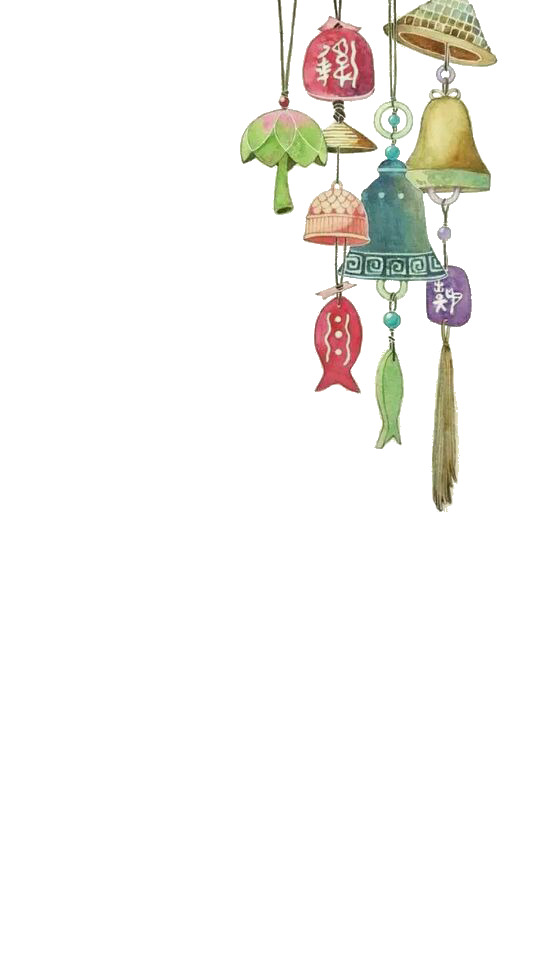 古风饰品PNG透明图，节日元素大赏，元旦春节元宵素材下载