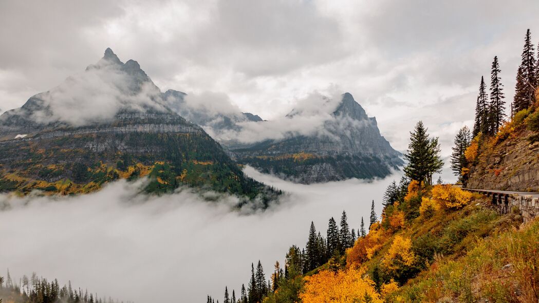 山云树影自然美景，精选4K高清壁纸，3840x2160分辨率畅享下载