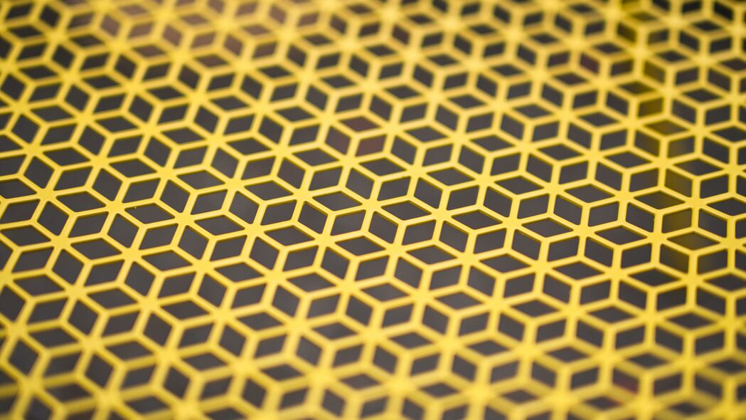 抽象立方体边缘，璀璨黄色4K壁纸，超清3840x2160分辨率背景图片，一键下载
