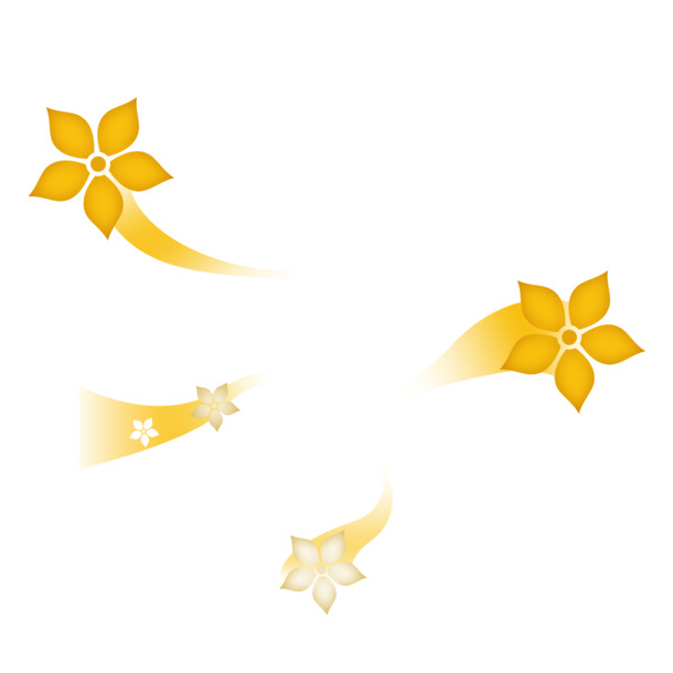 高清PNG透明黄色花瓣素材，漂浮元素设计图片，免费下载