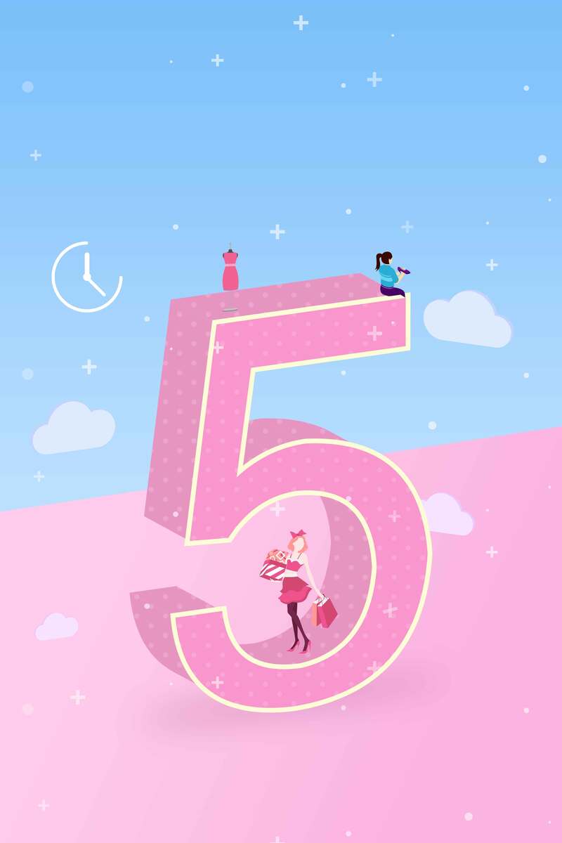 双十一双十二女性购物狂欢，清新创意促销JPG/PSD设计素材下载
