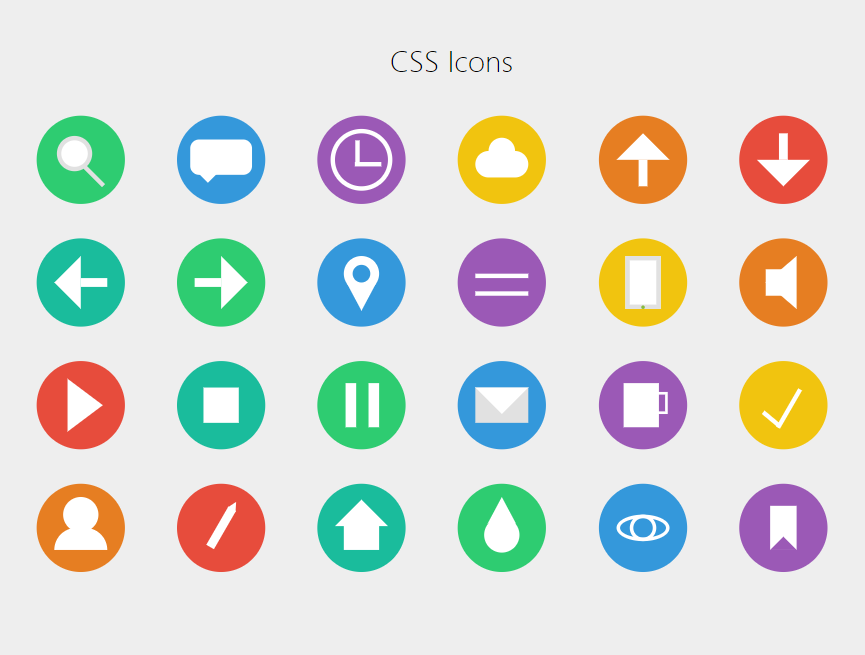 css图标代码，常用的网站图标素材