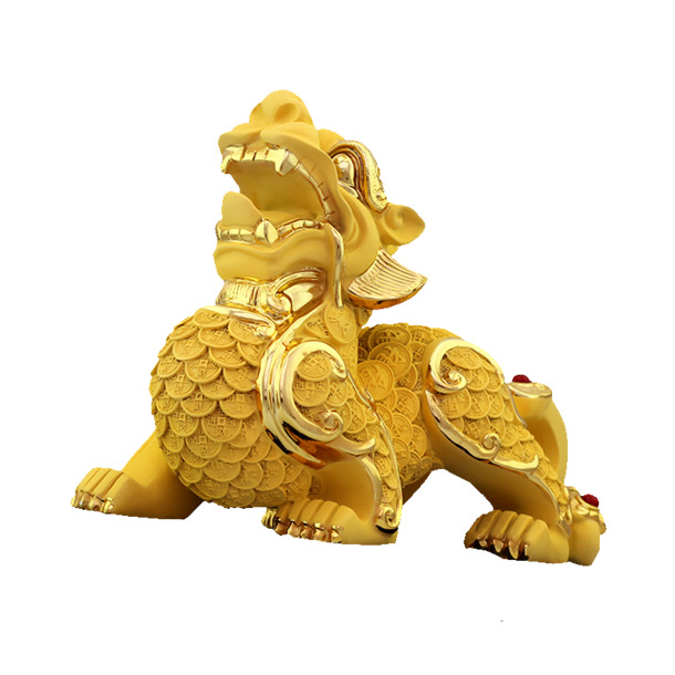 中国风鎏金摆件PNG透明图片，高清装饰元素，设计素材免费下载