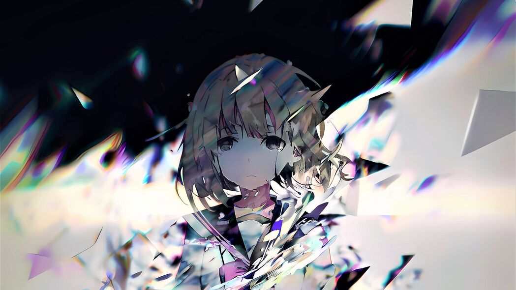 孤独女孩情感扭曲，精选4K动漫壁纸，高清3840x2160免费下载