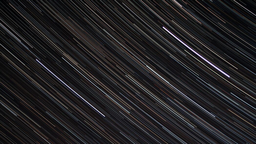 星星线条长曝光深色4K壁纸，高清3840x2160背景图片，免费下载