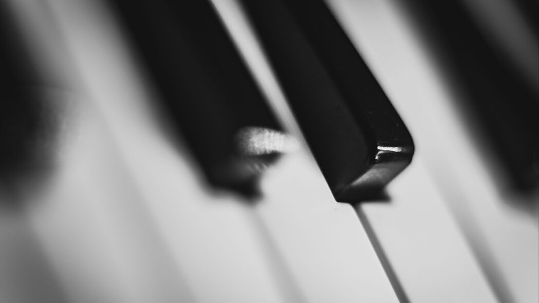 4K高清音乐主题，键与钢琴微距，精选3840x2160壁纸下载