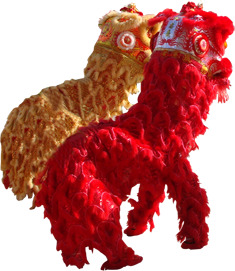 国庆节舞狮海报，高清PNG透明图片，节日元素丰富，设计素材免费下载
