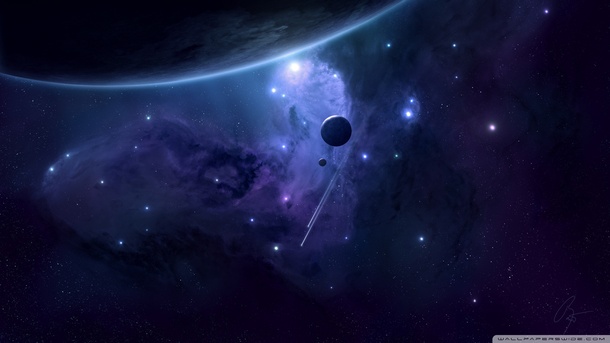 神秘紫色星空星球PNG透明背景，梦幻抽象图片素材，高清下载