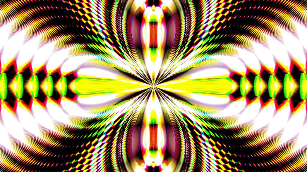 辉光万花筒奇幻背景，超高清4K壁纸（3840x2160），免费下载！