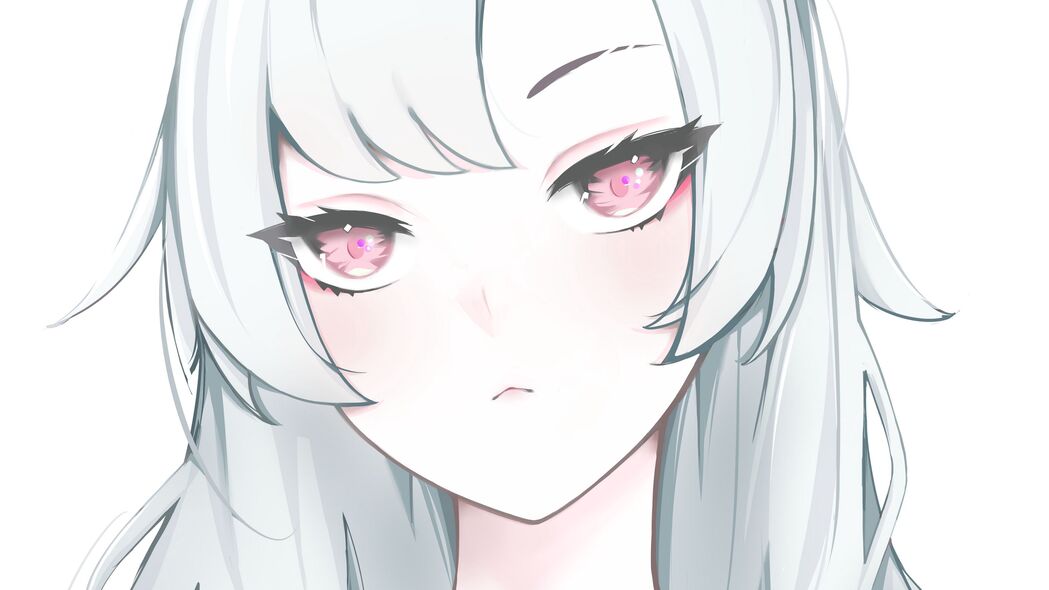 女孩绝美动漫造型，亮眼秀发，超清4K壁纸，3840x2160分辨率下载