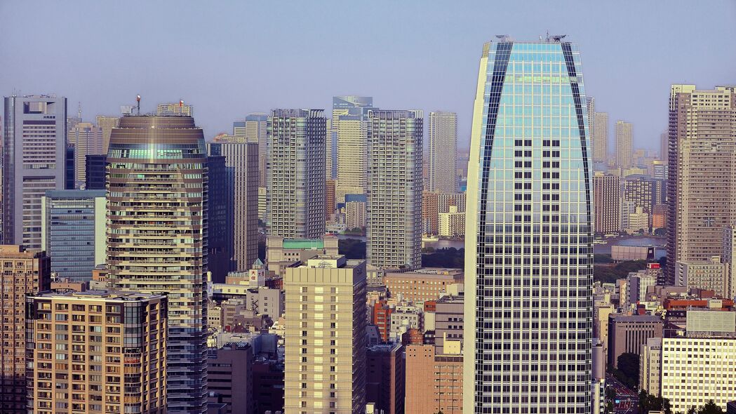 摩天大楼壮观景，城市天际线美如画，4K超高清壁纸下载