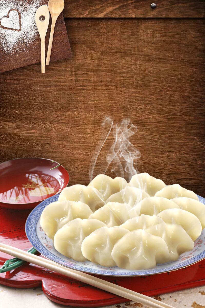 创意美食水饺，品味中华经典，复古中国风高清JPG图片设计素材，CER格式，免费下载