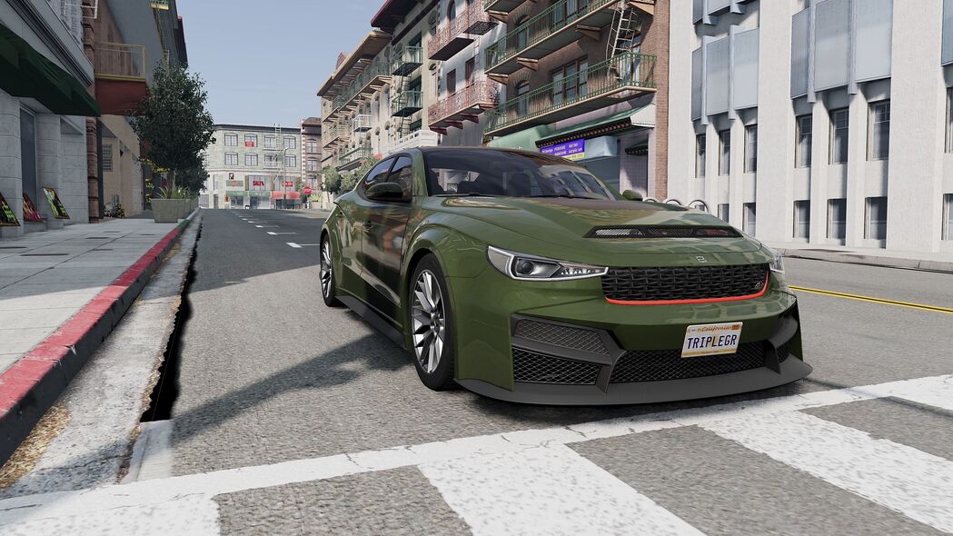 Maserati Quattroporte跑车绿色前照灯惊艳亮相！4K超高清壁纸3840x2160免费下载