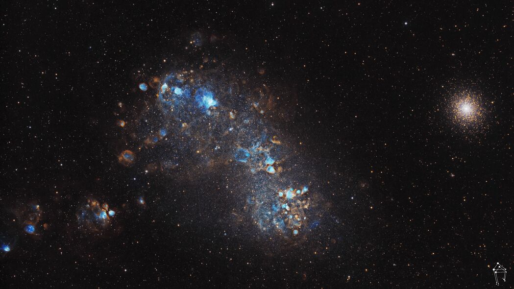 麦哲伦云星系辉光盛景，4K高清太空壁纸，3840x2160分辨率免费下载