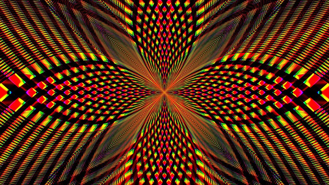 菱形射线图案4K壁纸，明亮高清3840x2160背景图片，一键下载