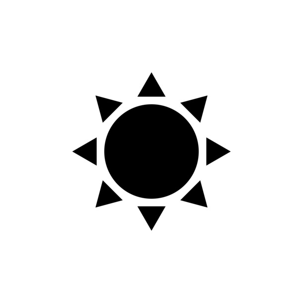 免费高清PNG太阳图标素材，透明免扣元素，AI格式设计资源下载