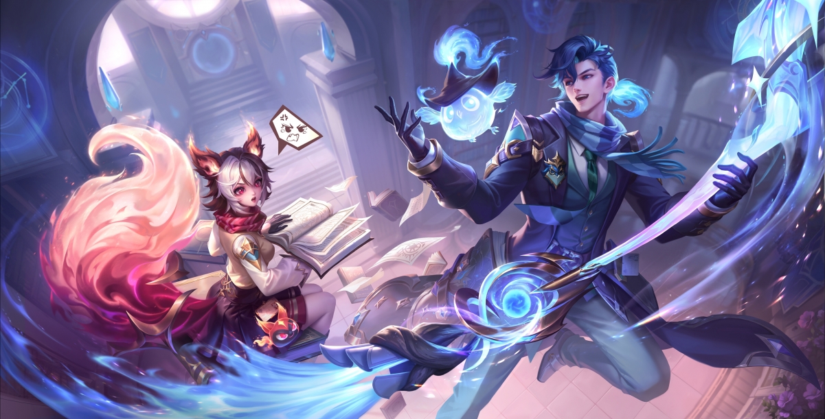 王者荣耀，妲己灵卜魔法&高渐离燃音魔法，超清4K壁纸下载，震撼视觉体验！