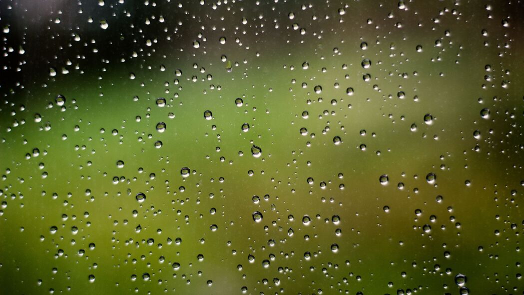 雨滴宏景，玻璃质感4K超高清壁纸，3840x2160分辨率免费下载