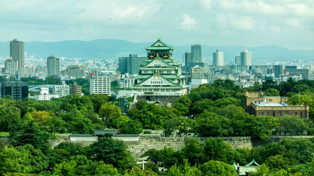 4K超清壁纸，城市建筑、房屋与树木美景，3840x2160高清下载
