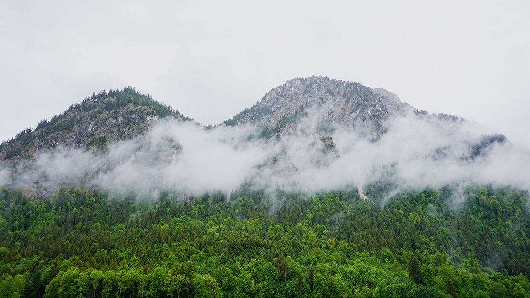 山峦森林云树美景，4K高清壁纸，3840x2160分辨率，一键下载！