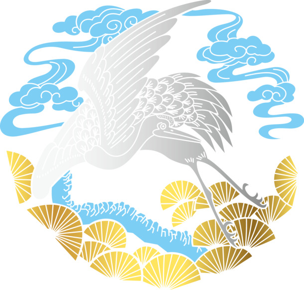 古韵鹤舞，精美PNG透明鹤图案，中国风装饰元素，设计素材免费下载