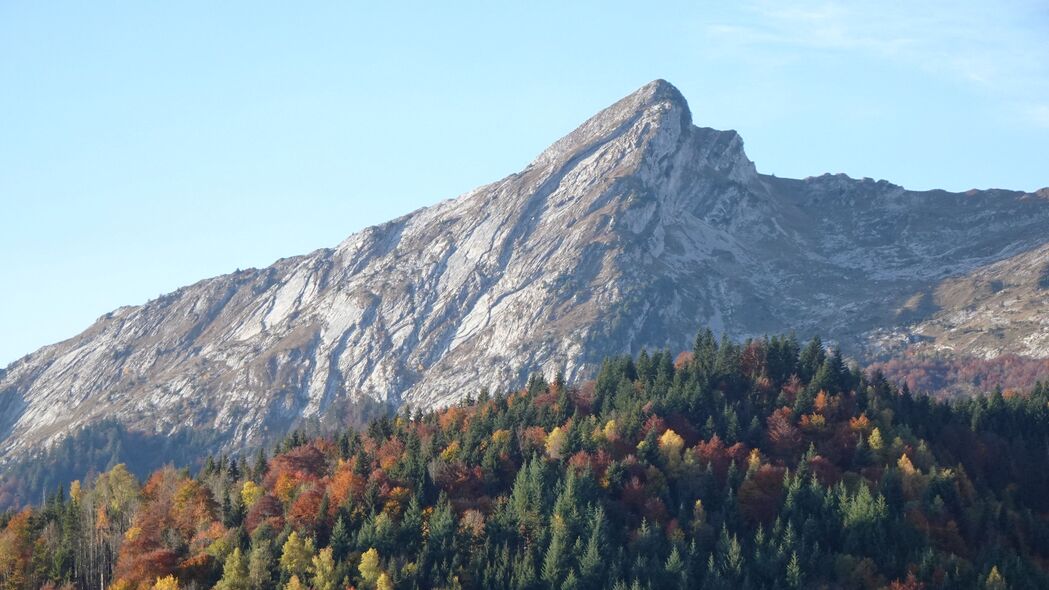 自然之美，山峦斜坡森林树木4K高清壁纸，3840x2160超清风景图片下载