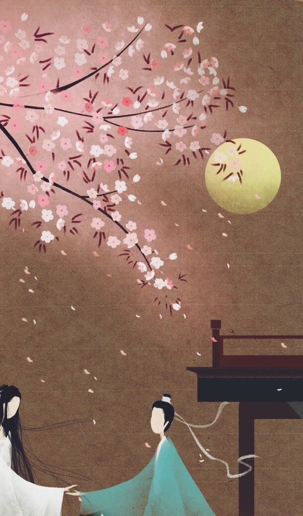手绘梅花古风插画，高清PNG透明背景，H5设计素材免费下载