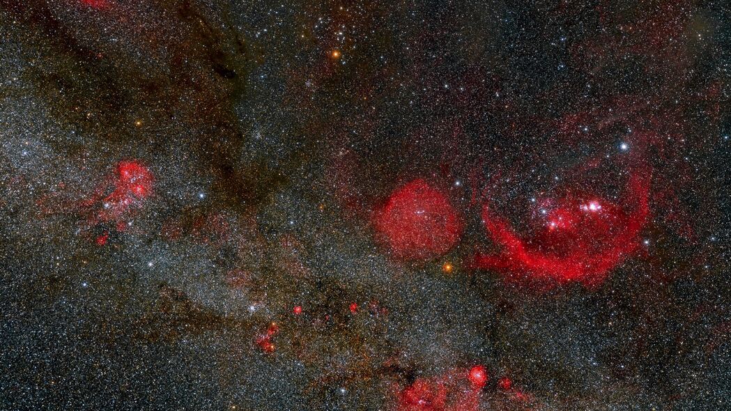 深邃星空，4K超高清壁纸，3840x2160深色星云背景图片，一键下载