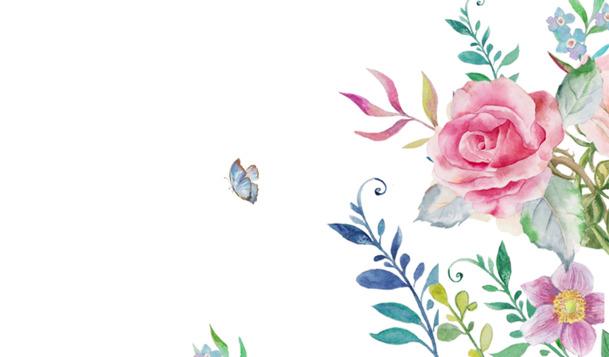 情人节手绘花卉女装PNG素材，高清透明图片，节日元素设计下载