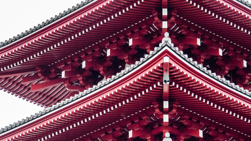 宝塔建筑红韵之美，4K超清壁纸，3840x2160高清背景图片下载