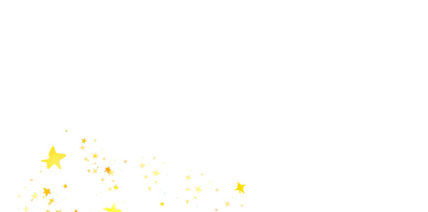 黄色漂浮漫画星星，高清PNG透明图片素材，创意漂浮元素，免费下载