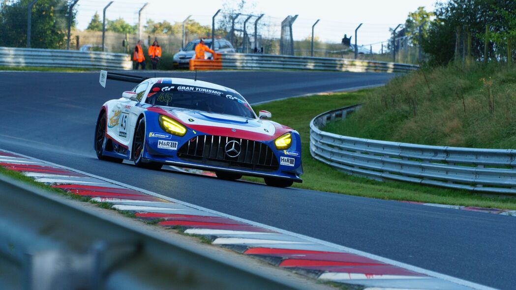 梅赛德斯AMG GT3 VLN J2赛车4K高清壁纸，3840x2160超清汽车图片下载