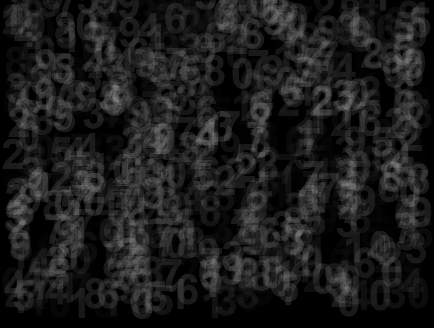 随机数字1-10设计，数字背景素材参考