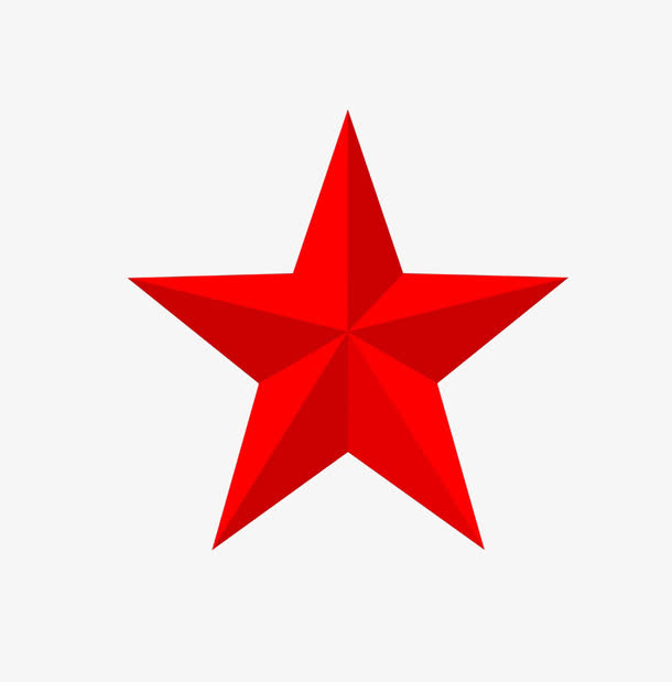 红星PNG透明手绘卡通素材，高清下载，创意元素设计必备