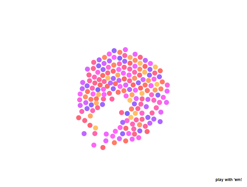 弹簧动画制作，粒子弹性碰撞素材