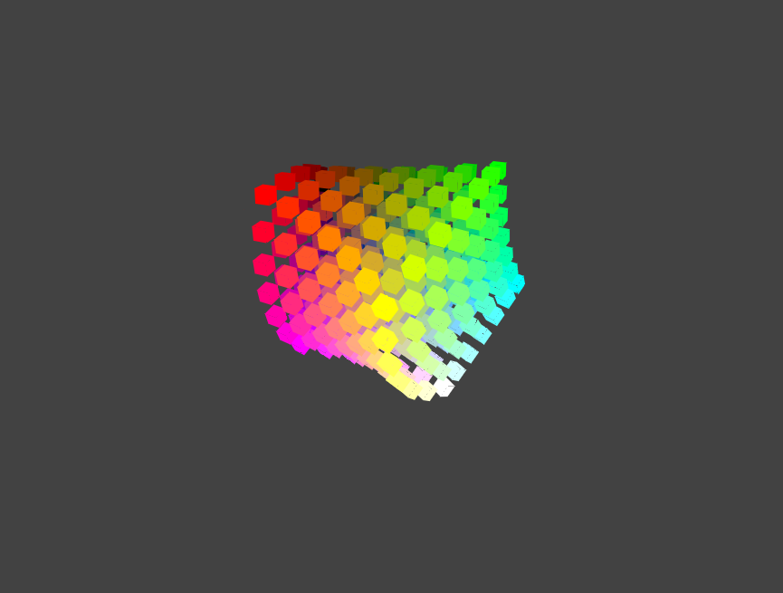 css立方体旋转，彩色3d立方体旋转